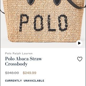 Polo Ralph Lauren Abaca Straw Shoulder Bag